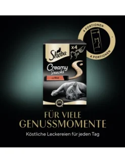 Sheba Creamy Snacks mit Rind 48g