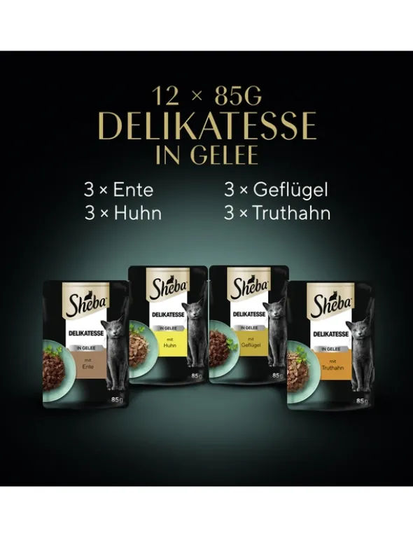 Sheba Delikatesse in Gelee Geflügel Variation 1kg