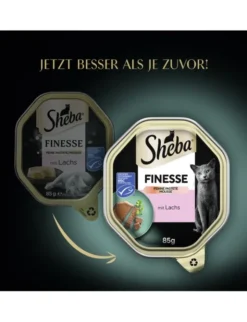 Sheba Finesse Feine Pastete mit Lachs 85g