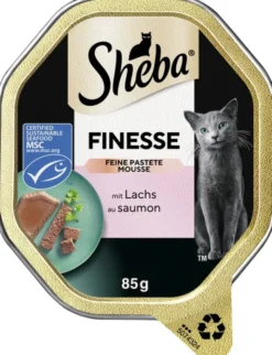 Sheba Finesse Feine Pastete mit Lachs 85g