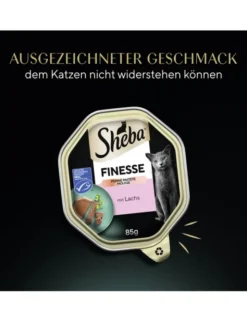 Sheba Finesse Feine Pastete mit Lachs 85g