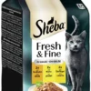 Sheba Fresh&Fine in Gelee mit Truthahn, mit Huhn, mit Geflügel 300g