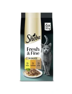 Sheba Fresh & Fine in Sauce mit Huhn, mit Truthahn, mit Ente 300g