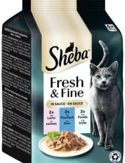Sheba Fresh & Fine in Sauce mit Lachs, mit Thunfisch, mit Forelle 300g