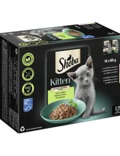 Sheba Kitten Feine Vielfalt in Sauce mit Lachs, mit Huhn 1kg