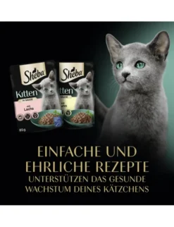 Sheba Kitten Feine Vielfalt in Sauce mit Lachs, mit Huhn 1kg