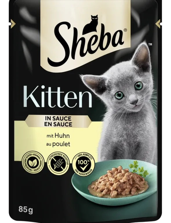 Sheba Kitten in Sauce mit Huhn 85g