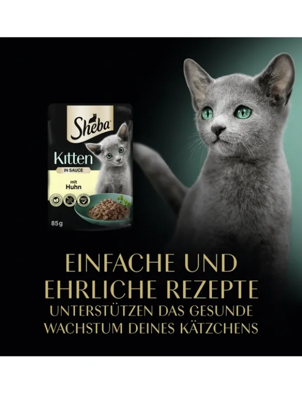 Sheba Kitten in Sauce mit Huhn 85g