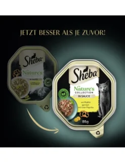 Sheba Nature's Collection in Sauce mit Huhn garniert mit roter Paprika 85g
