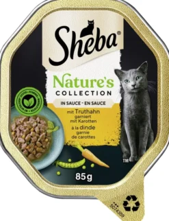 Sheba Nature's Collection in Sauce mit Truthahn garniert mit Karotten 85g