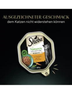 Sheba Nature's Collection in Sauce mit Truthahn garniert mit Karotten 85g