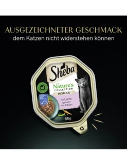 Sheba Nature's Collection in Sauce mit Lachs garniert mit Erbsen 85g