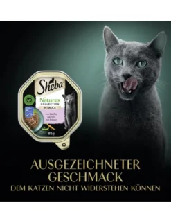 Sheba Nature's Collection in Sauce mit Lachs garniert mit Erbsen 85g