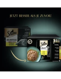 Sheba Sauce Collection Geflügel Variation mit Ente, mit Huhn, mit Geflügel, mit Truthahn 1kg
