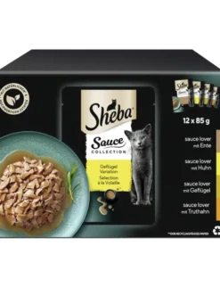 Sheba Sauce Collection Geflügel Variation mit Ente, mit Huhn, mit Geflügel, mit Truthahn 1kg