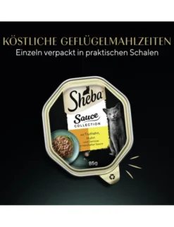 Sheba Sauce Collection mit Truthahn, Huhn und Gemüse 85g