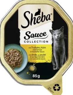 Sheba Sauce Collection mit Truthahn, Huhn und Gemüse 85g