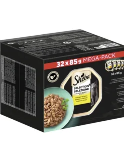 Sheba Selection in Sauce Geflügel Variation Multipack mit Huhn und Truthahn, mit Huhn, mit Geflügel, mit Truthahn 2,7kg