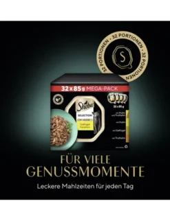 Sheba Selection in Sauce Geflügel Variation Multipack mit Huhn und Truthahn, mit Huhn, mit Geflügel, mit Truthahn 2,7kg
