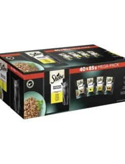 Sheba Selection in Sauce Geflügel Variation Multipack mit Ente, mit Huhn, mit Geflügel, mit Ente und Truthahn 3,4kg
