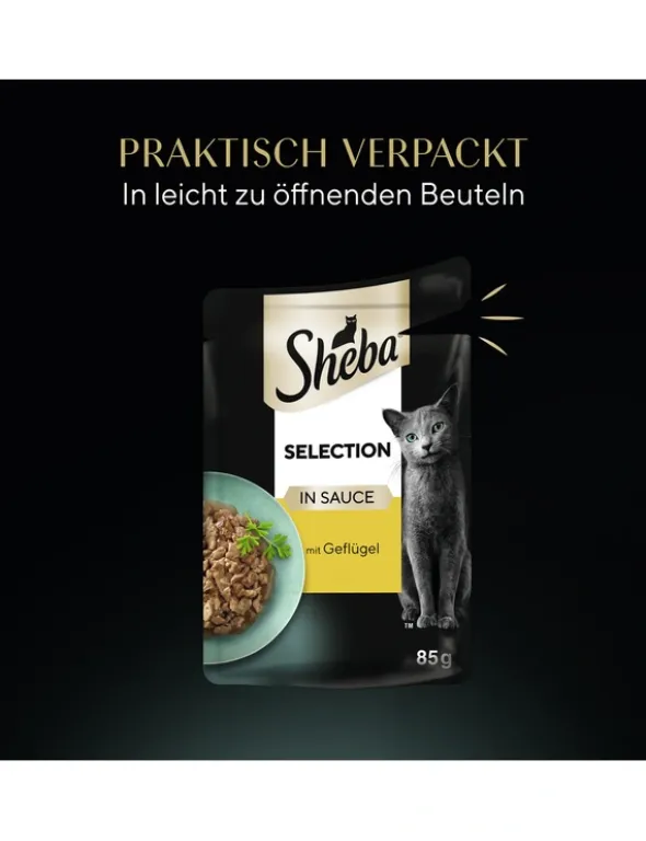 Sheba Selection in Sauce mit Geflügel 85g