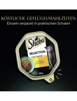 Sheba Selection in Sauce mit Huhn und Truthahn 85g