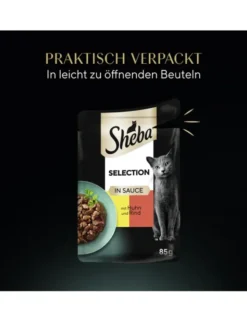 Sheba Selection in Sauce mit Huhn und Rind 85g