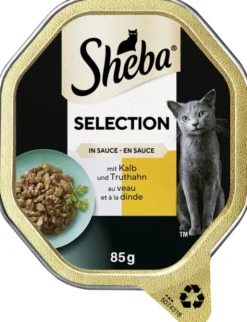 Sheba Selection in Sauce mit Kalb und Truthahn 85g