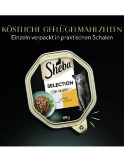 Sheba Selection in Sauce mit Kalb und Truthahn 85g