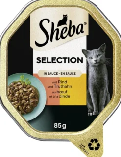 Sheba Selection in Sauce mit Rind und Truthahn 85g