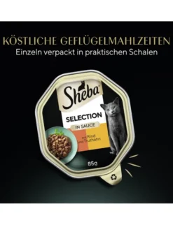 Sheba Selection in Sauce mit Rind und Truthahn 85g