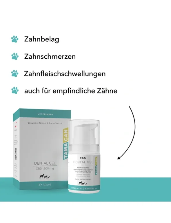 TAMACAN Cannabidiol / CBD Dental Gel für Hunde 50g