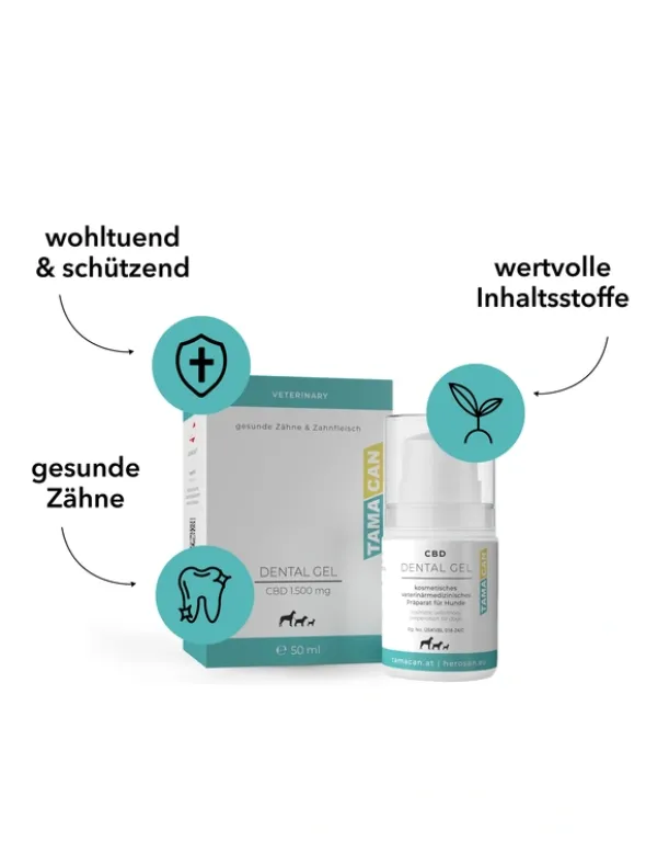 TAMACAN Cannabidiol / CBD Dental Gel für Hunde 50g