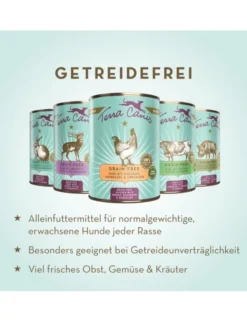Terra Canis getreidefrei Kaninchen mit Zucchini, Aprikose & Borretsch 200g