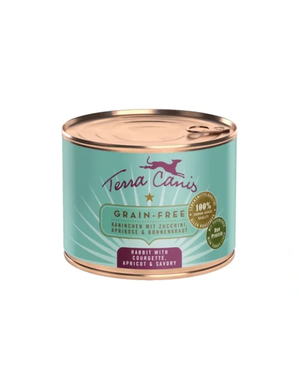 Terra Canis getreidefrei Kaninchen mit Zucchini, Aprikose & Borretsch 200g