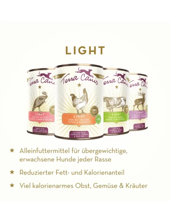 Terra Canis Light Wild mit Gurke, Pfirsich & Löwenzahn 400g
