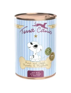 Terra Canis Welpe Rind mit Apfel, Karotte & Hagebutte 400g