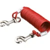 TRIXIE Anbindeleine mit Spiralkabel rot 5 m