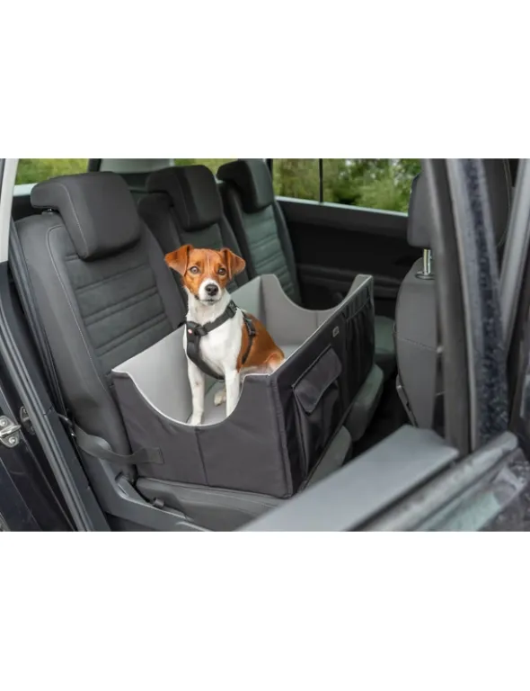 TRIXIE Autositz doppelt grau, schwarz