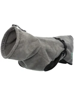 TRIXIE Bademantel für Hunde grau XS