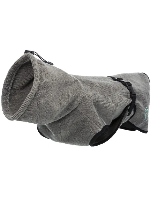 TRIXIE Bademantel für Hunde grau XS