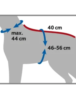 TRIXIE Bademantel für Hunde grau 40 cm