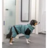 TRIXIE Bade- und Hausoverall für Hunde petrol XS