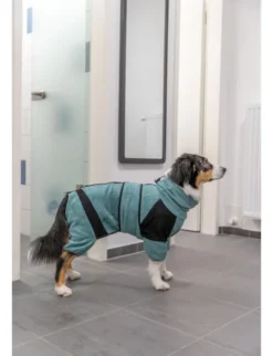 TRIXIE Bade- und Hausoverall für Hunde petrol XS
