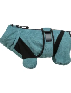 TRIXIE Bade- und Hausoverall für Hunde petrol XS