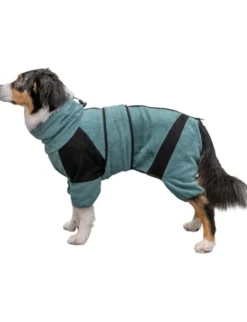 TRIXIE Bade- und Hausoverall für Hunde petrol XS