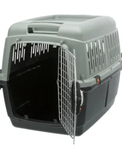 TRIXIE be Eco Transportbox Giona 4 anthrazit, grau-grün