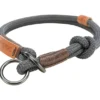 TRIXIE BE NORDIC Zug-Stopp-Halsband braun, dunkelgrau 30 cm/6 mm