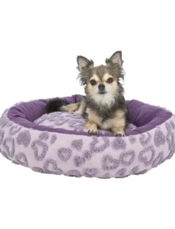 TRIXIE Bett Hearts rund lila ø 50 cm