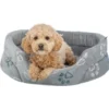 TRIXIE Bett Jimmy Soft oval hellgrau 45x35 cm